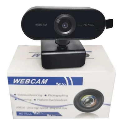 Webcam Câmera Computador Full HD 1080x1920p 2MP USB Plug Play Microfone Embutido