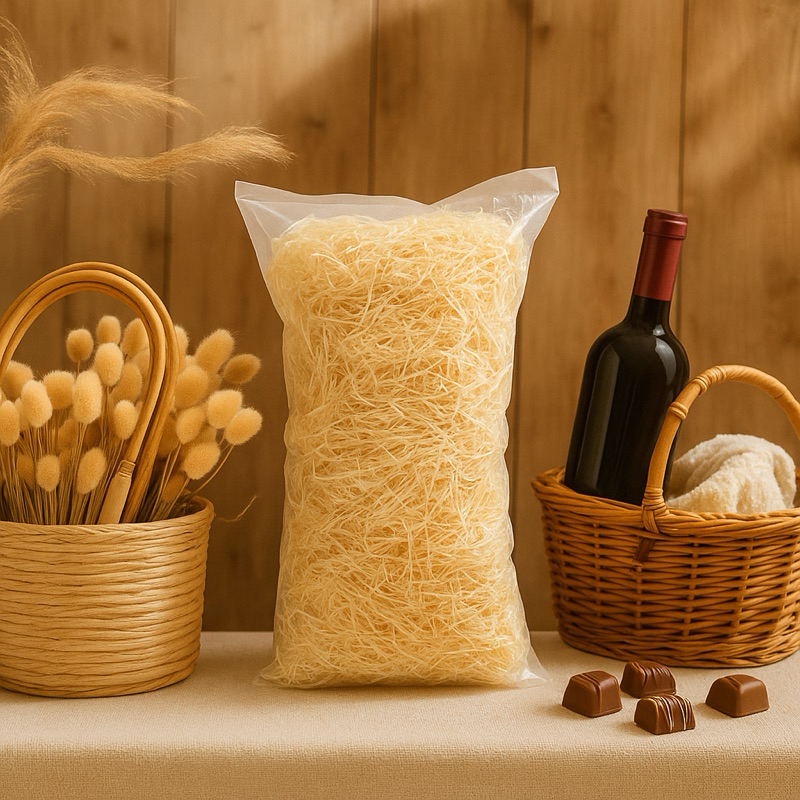Palha fina decorativa para cestas convites decoração 40g á 1kg