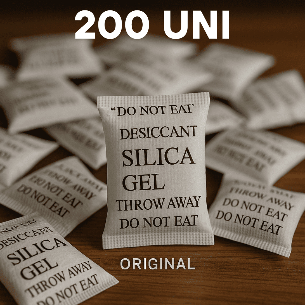 Sílica Gel 200 Unidades Sachê 1g Umidade Antimofo Desumidicador de Ambiente Original