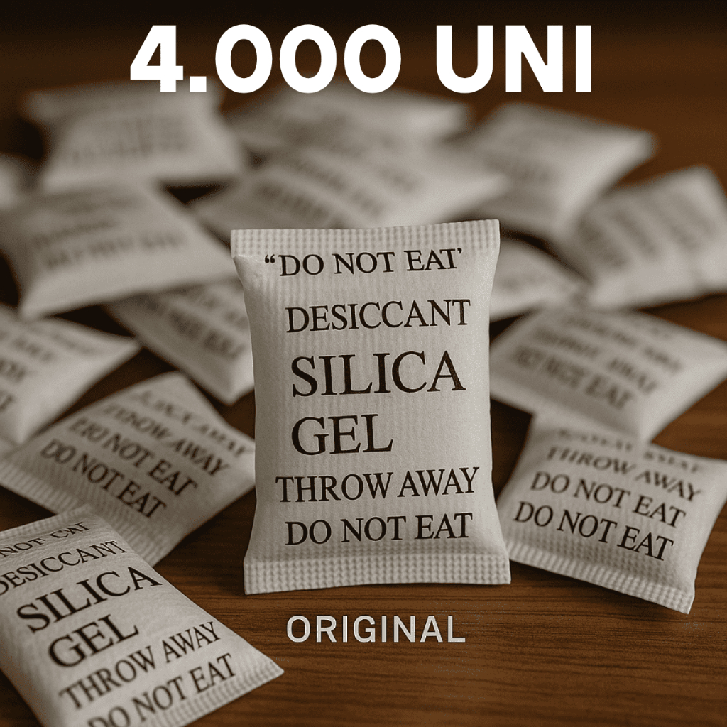 Sílica Gel 4.000 Unidades Sachê 1g Umidade Antimofo Desumidicador de Ambiente Original