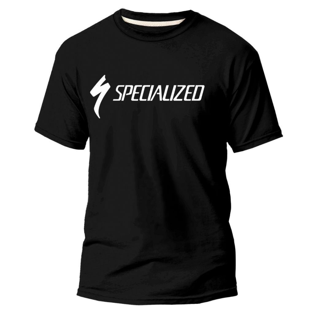 Camiseta Specialized Masculina 100% Algodão Camisa Malha Leve Gola Redonda