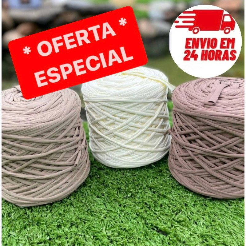Fio Residual De Malha Com Lycra 900 gramas - Crochê