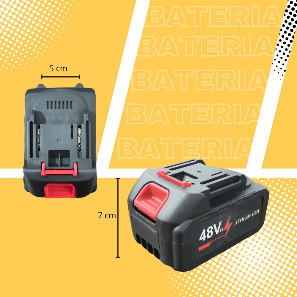 Kit Bateria 48V/ para Pistola Lava Jato Lavadora Portátil De Alta Pressão