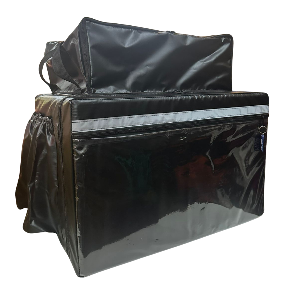 Capa lona impermeável  P/ Bag Delivery 60l- Pizza 40cm todas cores.