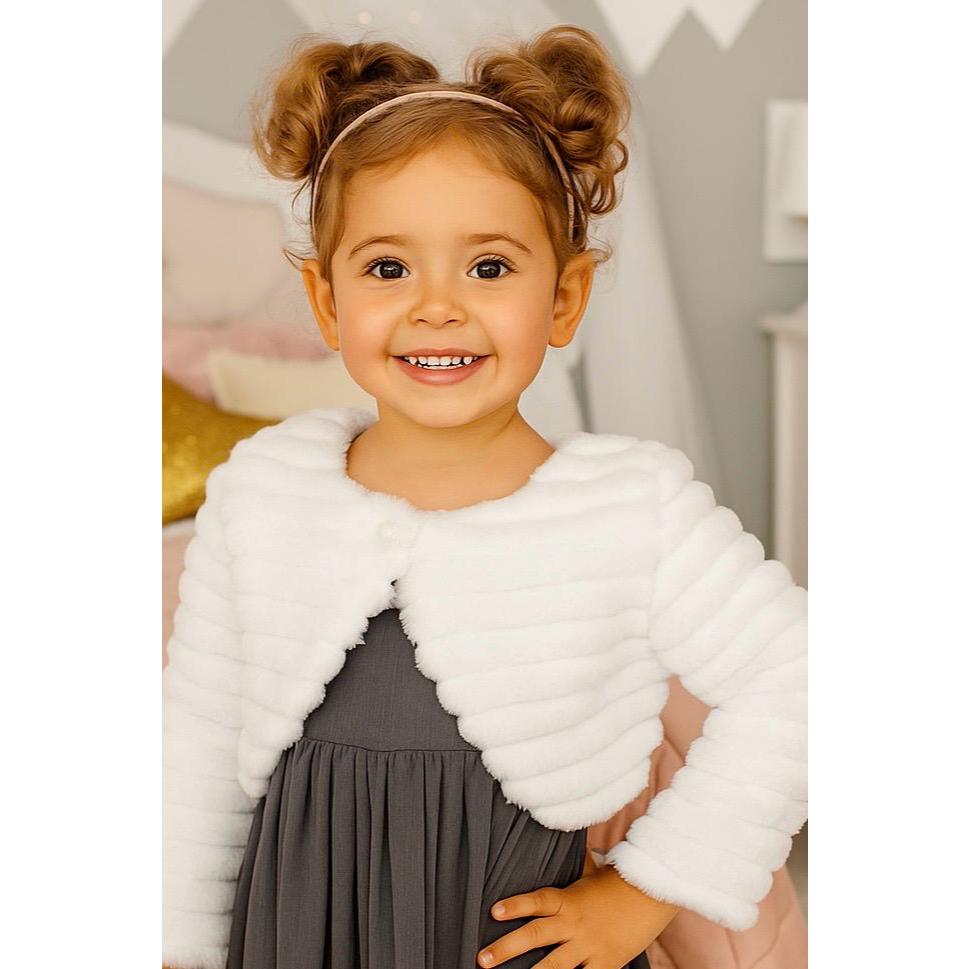 Casaquinho Bolero Infantil Fleece Luxo – Para Ocasiões Especiais