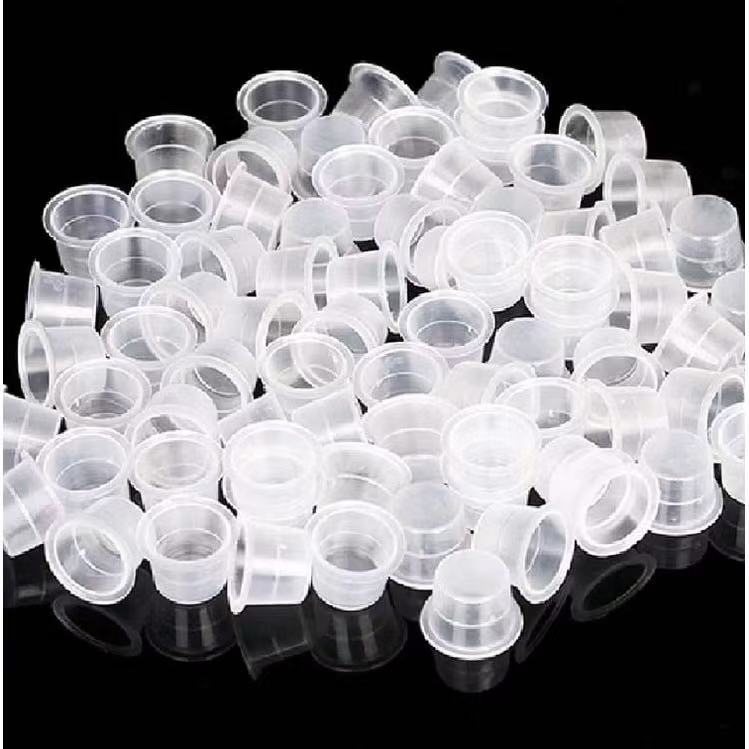 100 Batoques Descartável Tinta Micropigmentação Medio Alto Tamanho 100 und 11mm para Tatuagem kit