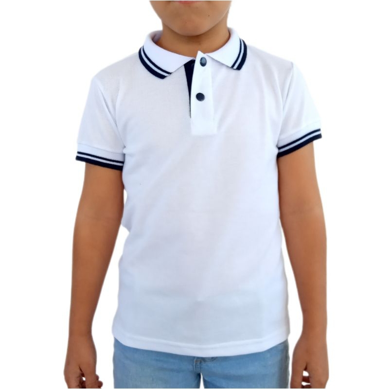 Camiseta infantil masculino gola tipo polo