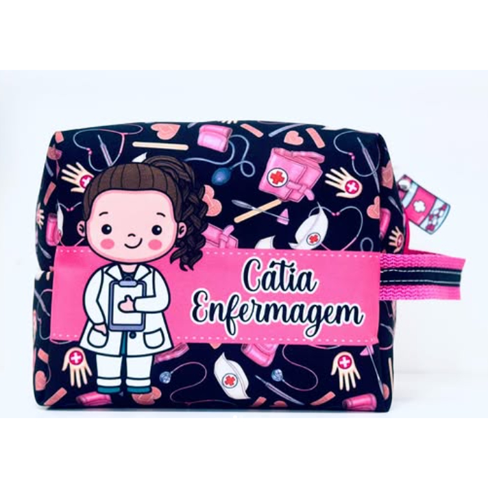 Necessaire Box GG área da saúde personalizada com nome