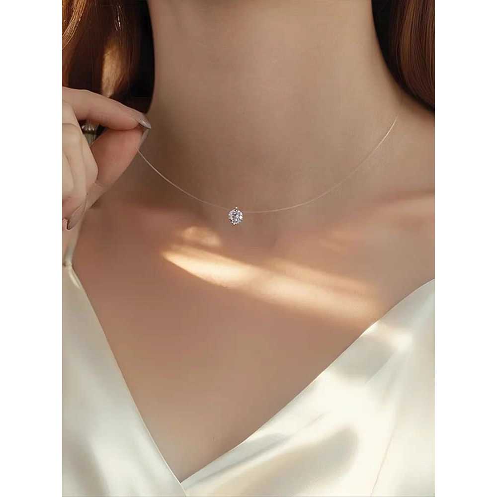 Kit 12 Colar Ponto de Luz Gargantilha Pingo de Luz Bijuteria cor Cristal