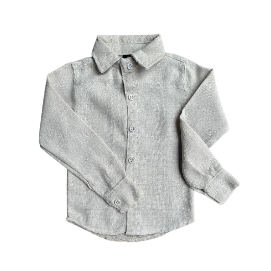 Camisa Infantil Social Manga Longa Menino Casamento Batizado