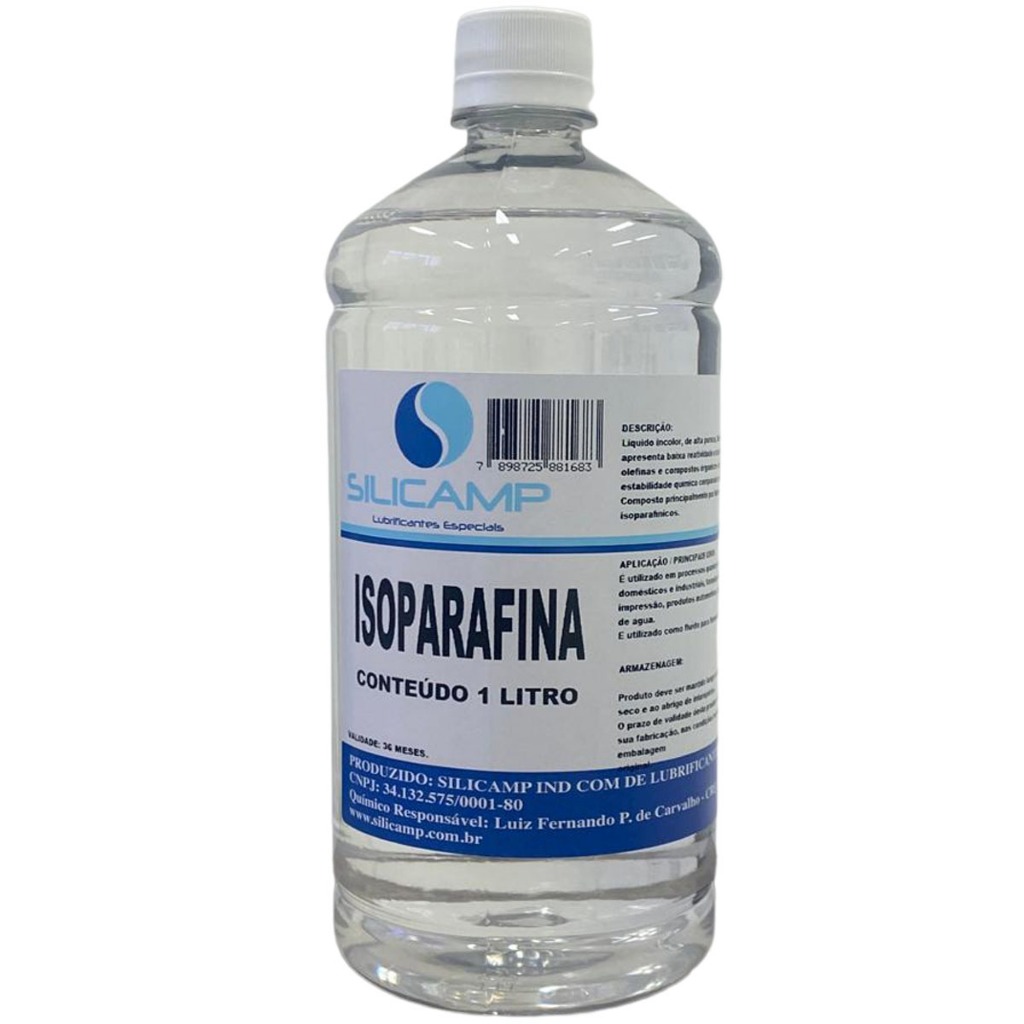 Isoparafina Incolor Pura Alta Pureza e Ecológica parafina liquida 1 Litro