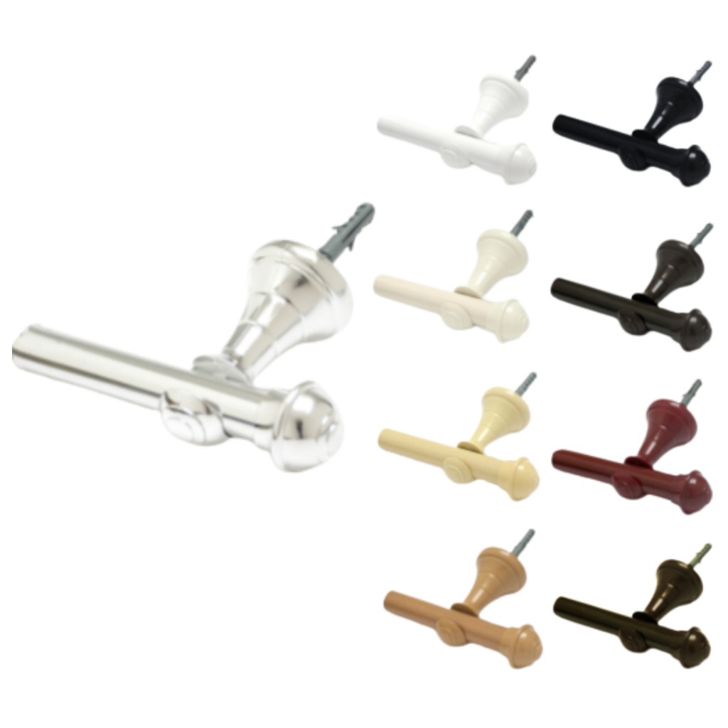 Kit Varão Cortina 2,00 Metros 19mm Varias Cores Simples