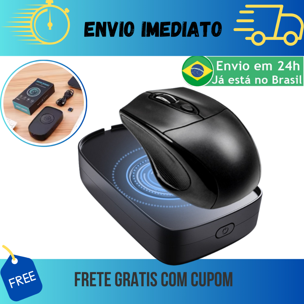 Jiggler Usb Move Simulador De Movimento Mouse Já No Brasil Cor Preto