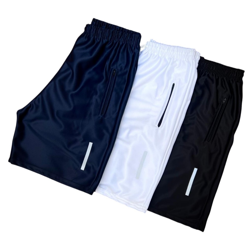 Combo 3 Bermudas Masculinas  Diversas Cores Para Esportes Com Bolsos