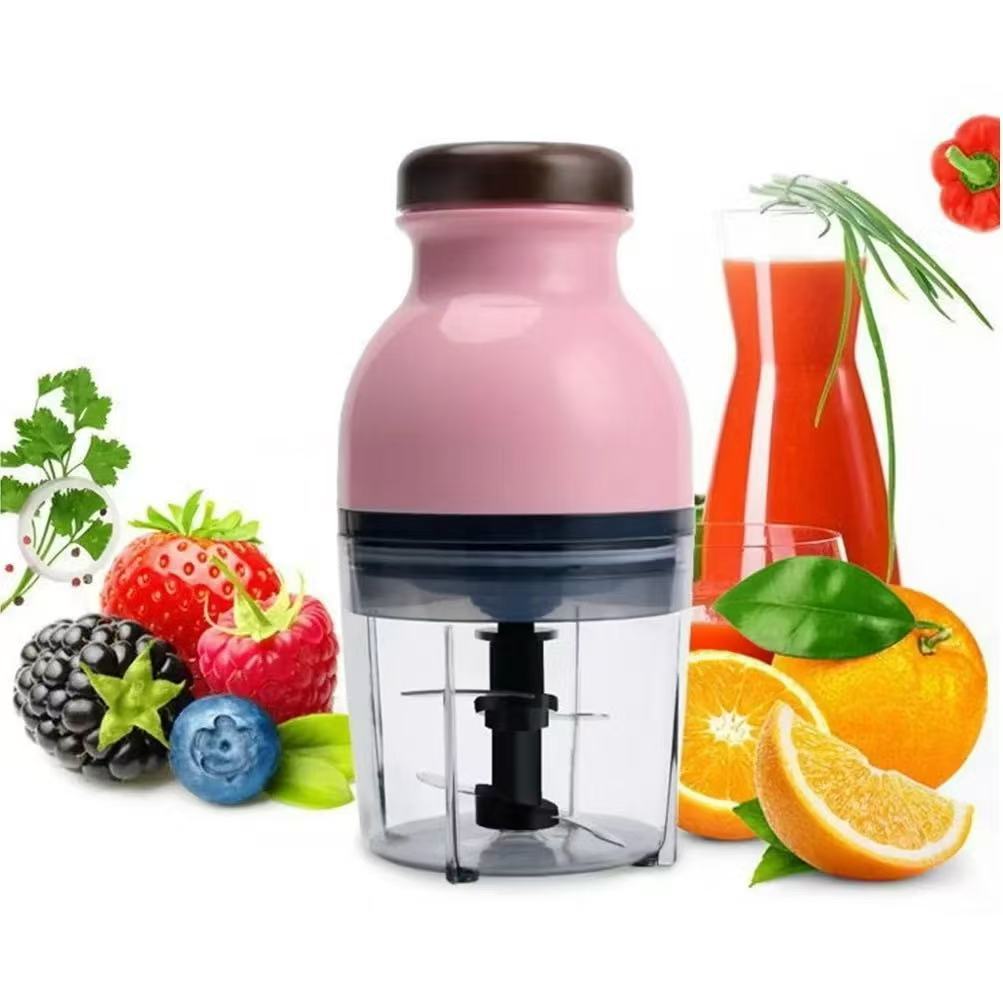 Processador de Alimentos Elétrico 110V 700ml Cortador Triturador Legumes Frutas Verde Cozinha
