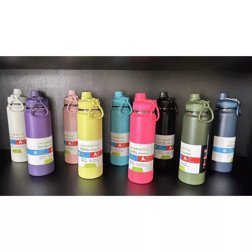 Garrafa Térmica CAPA Protetora 350ml600ml800ml1000ml1200ml  Espacial Quent&Frio Com Isolamento De Inox Grande Capacidade