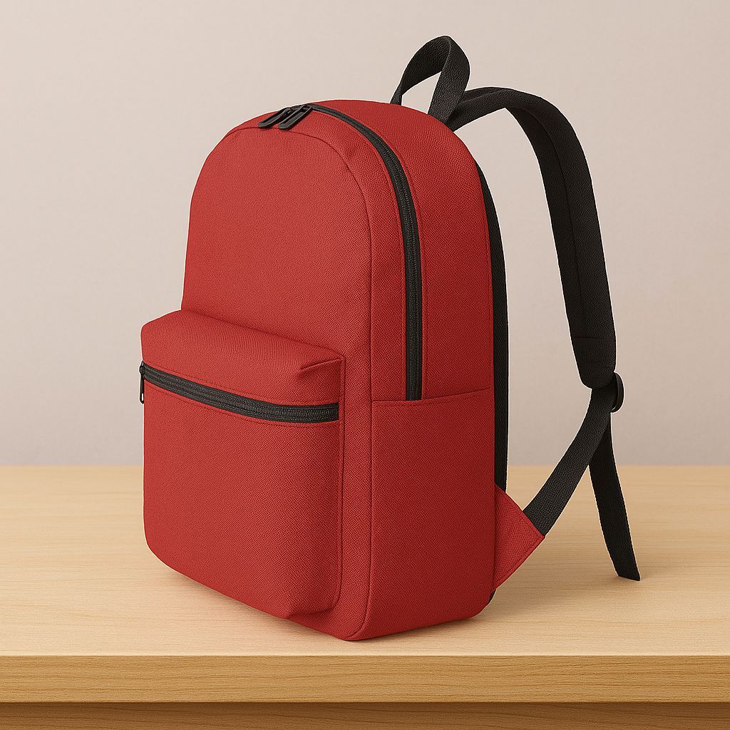 Mochila Masculina Feminina Reforçada Trabalho Viagem Escolar VERMELHA + ESTOJO PRETO PROMOÇÃO