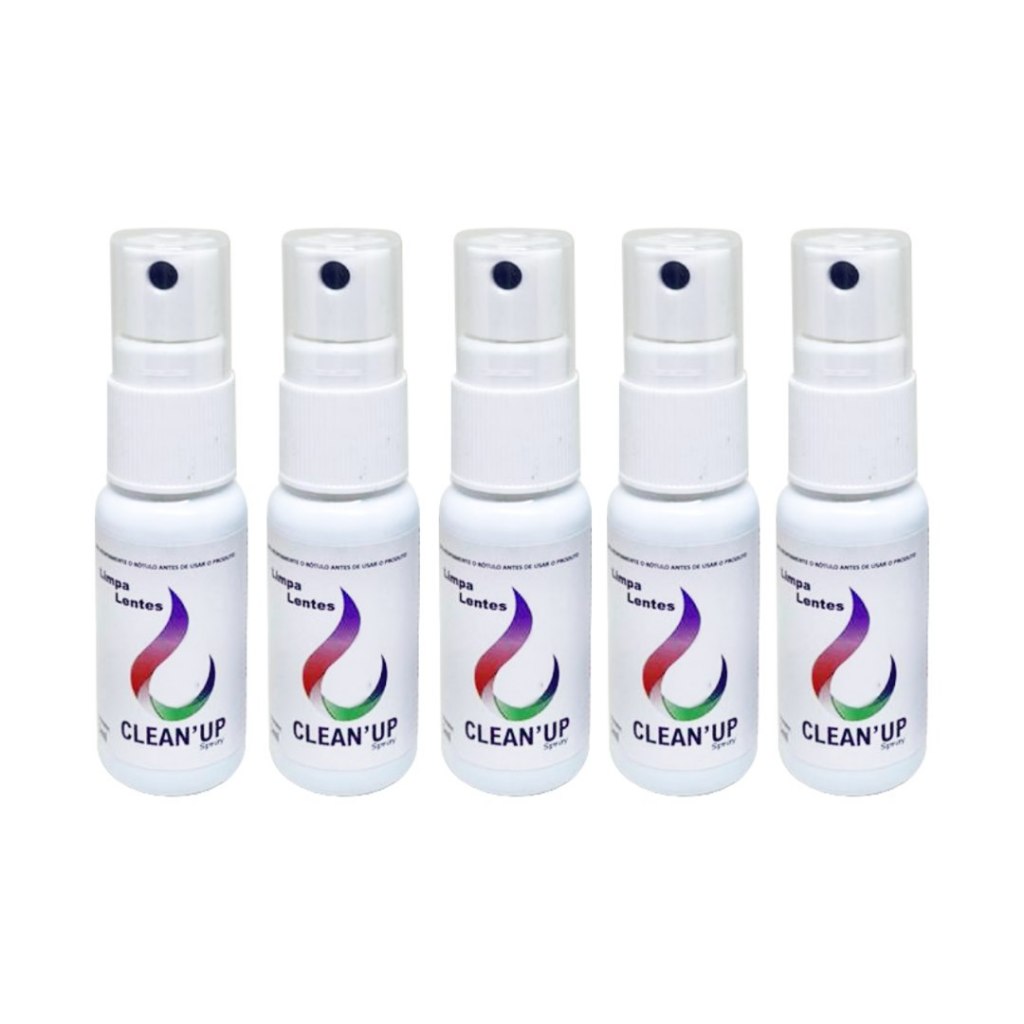 Kit com 5 Limpa Lentes 25ML