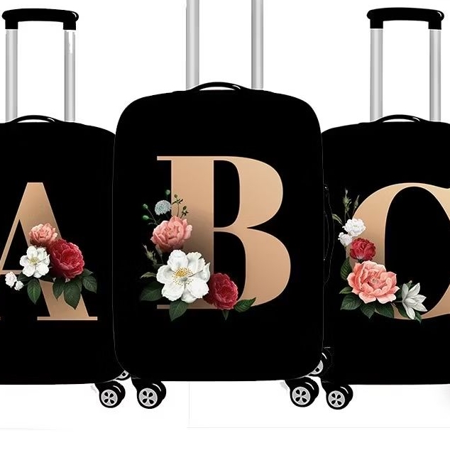 Capa De Mala 8 a 23KG P-M-G Personalizada Floral Protetor Bagagem Para Viagem Protetora Grande