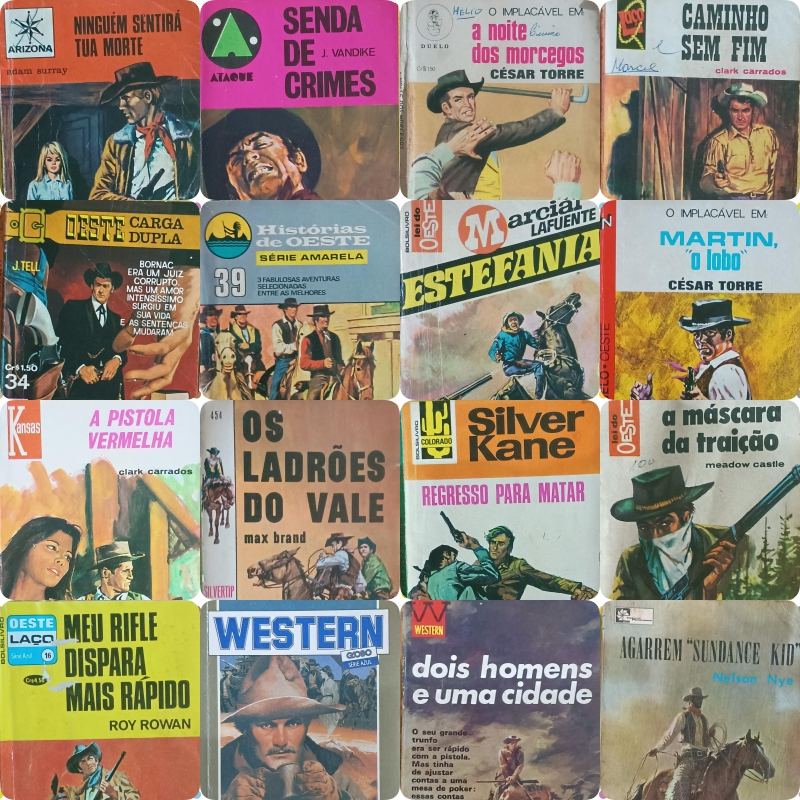 LIVROS: BOLSILIVROS DOS ANOS 70 E 80 - WESTERN -ZZ7-FB1 - FB7 - OUTROS