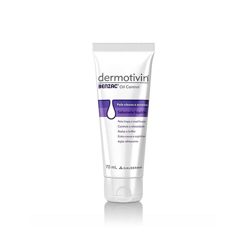 Sabonete Liquido ou Hidratante Oil Control Cleanser Dermotivin Benzac 70ML