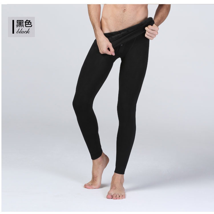 Calça Térmica Masculina Segunda Pele Peluciada Forrada Lã Legging Proteção Frio