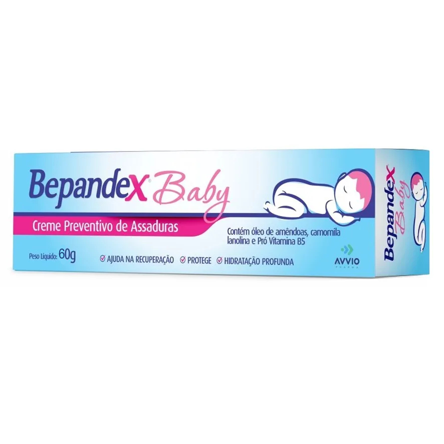 Creme Bepandex Baby 60g Antiassaduras Bebê Hidratação e Proteção