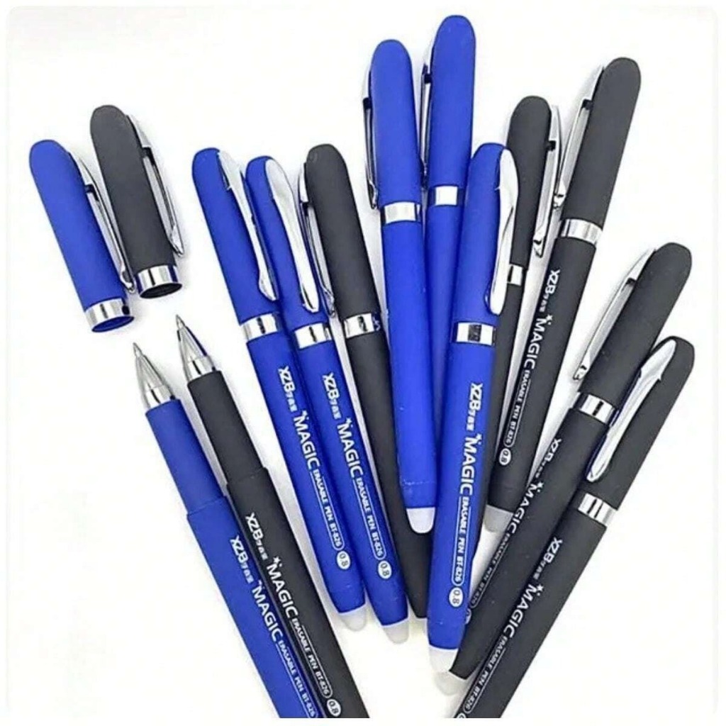 XZB Canetas Esferográfica Apagável TINTA AZUL E PRETO Ponta 0.8 xzb Papelaria/Escritório/Escolar