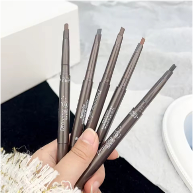 novo Lápis de sobrancelha 2 em 1 à prova d'água-dm