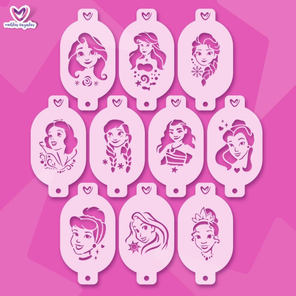Kit Stencil Princesas