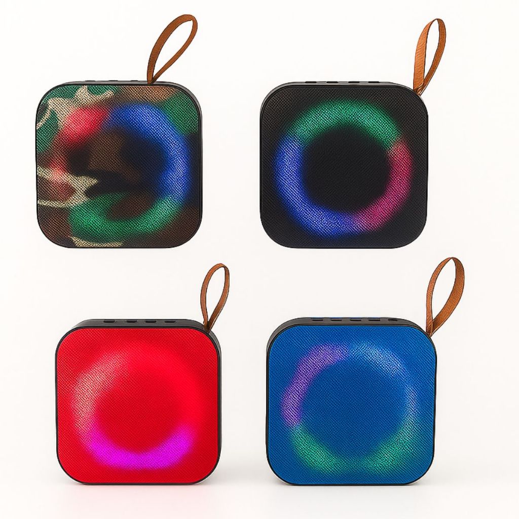 Caixa de Som Bluetooth T6 Portátil 10W | RGB | Rádio FM | TWS | USB/SD | Bateria 4-6h