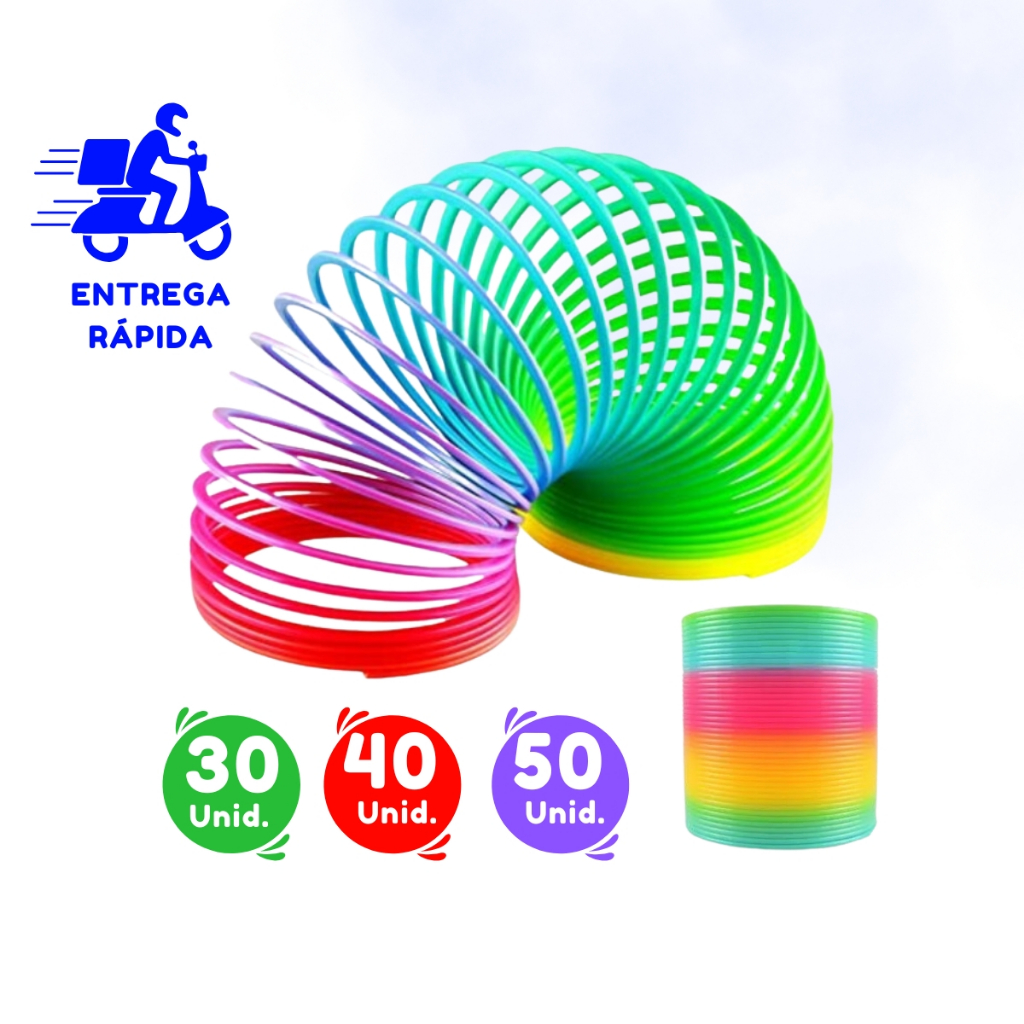Mola Maluca Colorida Lembrancinha Festa Brinquedo Diversão 30 - 40 - 50 Unidades - Envio Imediato