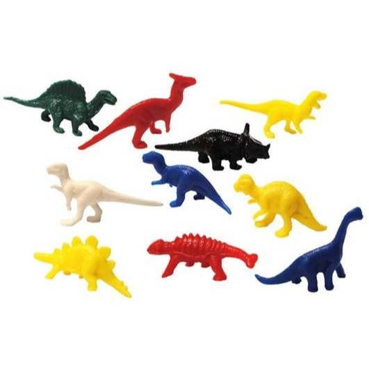 Kit com 10/20 Mini Dinossauros de plástico Apas