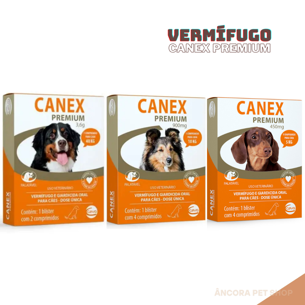 Vermífugo Canex Premium Para Cães