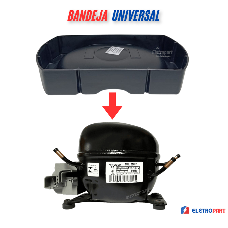 Bandeja Universal Evaporação De Água Compressor Geladeira