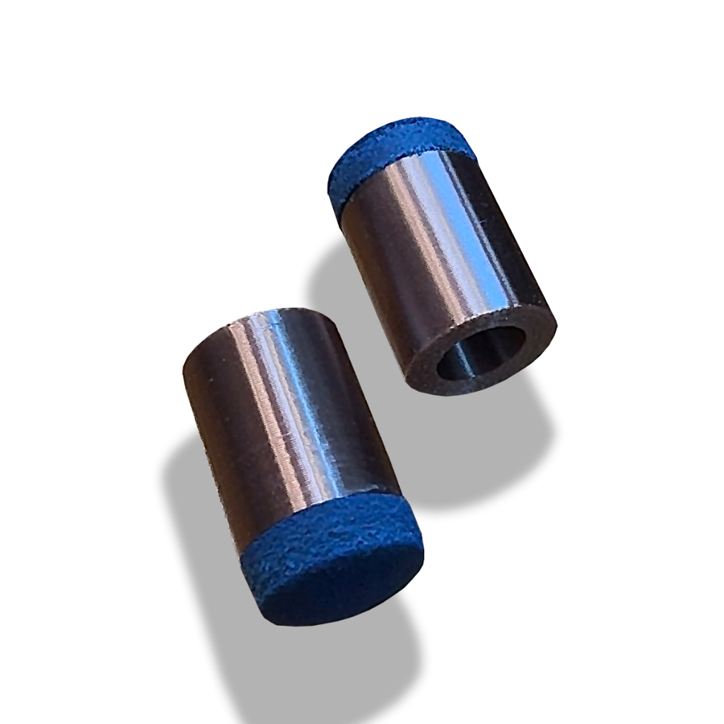 Virola para taco de sinuca com sola de couro master colada 11mm - 3 unidades