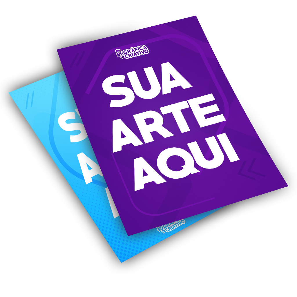 Panfletos personalizados com brilho ~ 100und