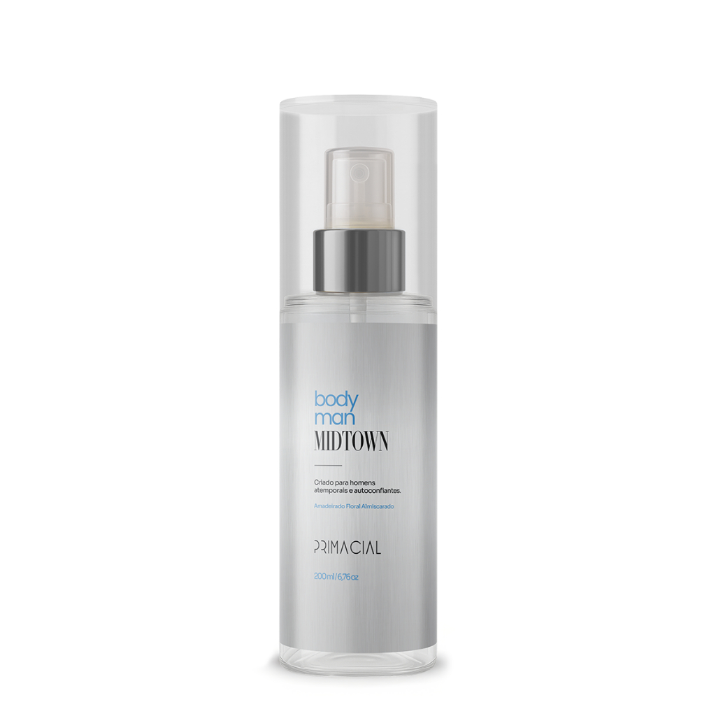 BODY SPLASH MASCULINO MIDTOWN 200ML - PRIMACIAL PERFUME FRESCO AMADEIRADO