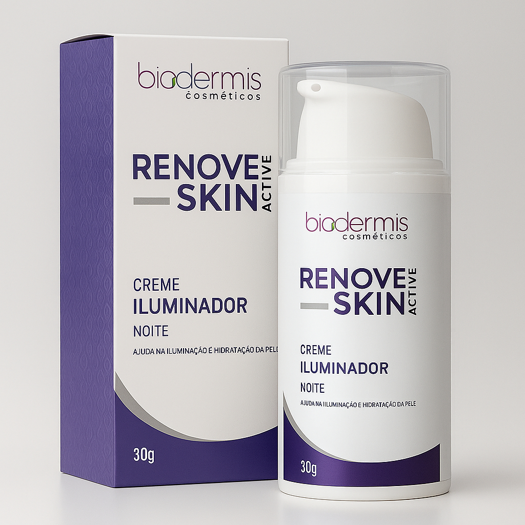 RENOVE SKIN NOITE Creme Iluminador de Manchas e Melasma Biodermis