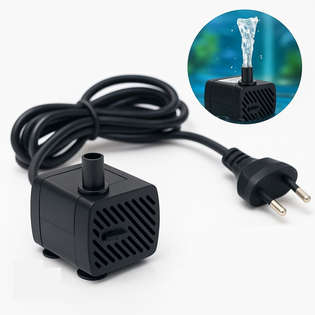 Bomba Submersa Bombinha Para Fonte Água Aquário bebedouro Pet Gatos 200l/h 127v e 220v
