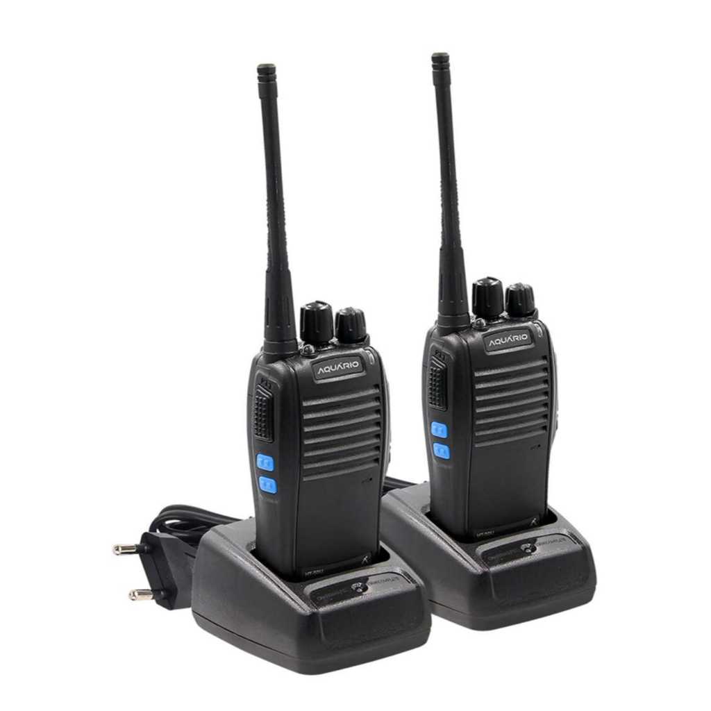 kit 2 Rádio Comunicador Aquario Ht-50U 16 Canais Ht Walk Talk