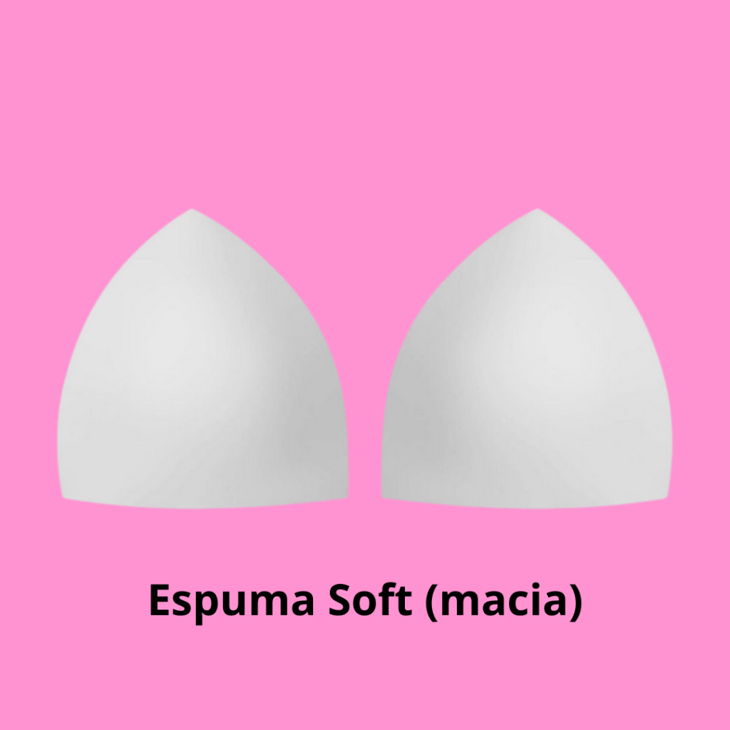 04 pares de Bojo Triângulo Removível com espuma soft