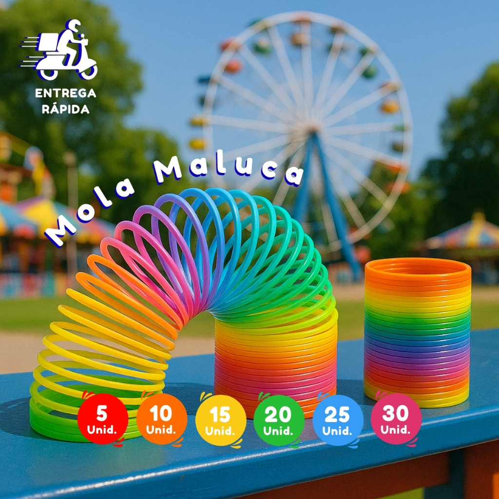 Mola Maluca Colorida Arco Íris Lembrancinha Festa Brinquedo Diversão Prendas Festa Junina Envio Imediato
