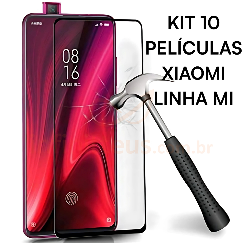 Película 3D vidro p/ Mi 14 13 12 11 10 9 8 A2 A3 PREMIUM ultra ORIGINAL [Envio HOJE]