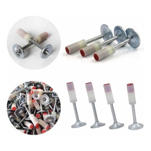 Kit 250 27mm/32mm Pregos Pinos Para Pistola Finca Pino Arruela Cônica