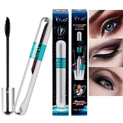 Mascara Rimel Tango 4d 2 Em 1 Alonga E Da Volume Prova D'água