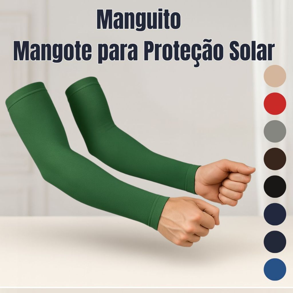 Manguito - Mangote para Proteção Solar – Ideal para Moto, Ciclismo e Esportes ao Ar Livre
