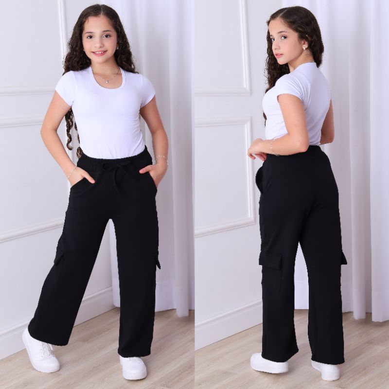 Calça Cargo Juvenil  super confortável e estiloso