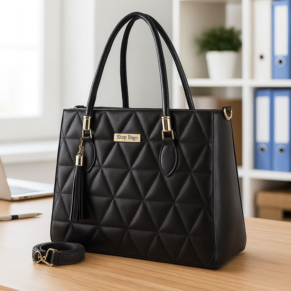 Bolsa Feminina Baú Grande Living Espaçosa Bordada