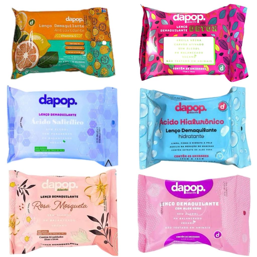 Lenço Demaquilante - Dapop